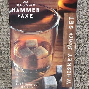 New in Box! Hammer & Axe Whiskey Stones Set